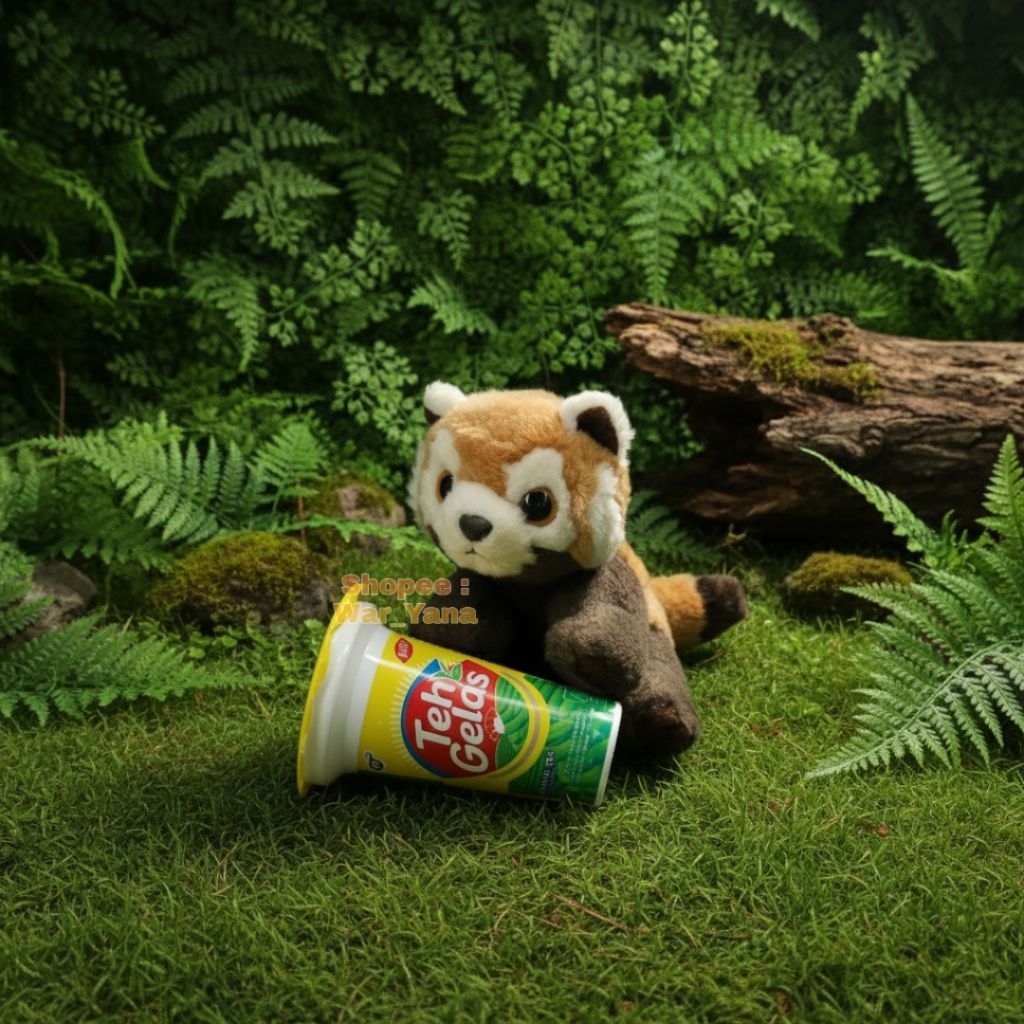 Boneka Red Panda Import Original Everland Resort Lost Valley Soft Toy Animal Stuffed Plushie Toys St