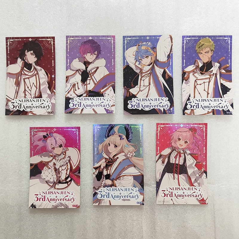 sticker hologram nijisanji en vox akuma / uki violeta / aster arcadia / vantacrow bringer / maria ma