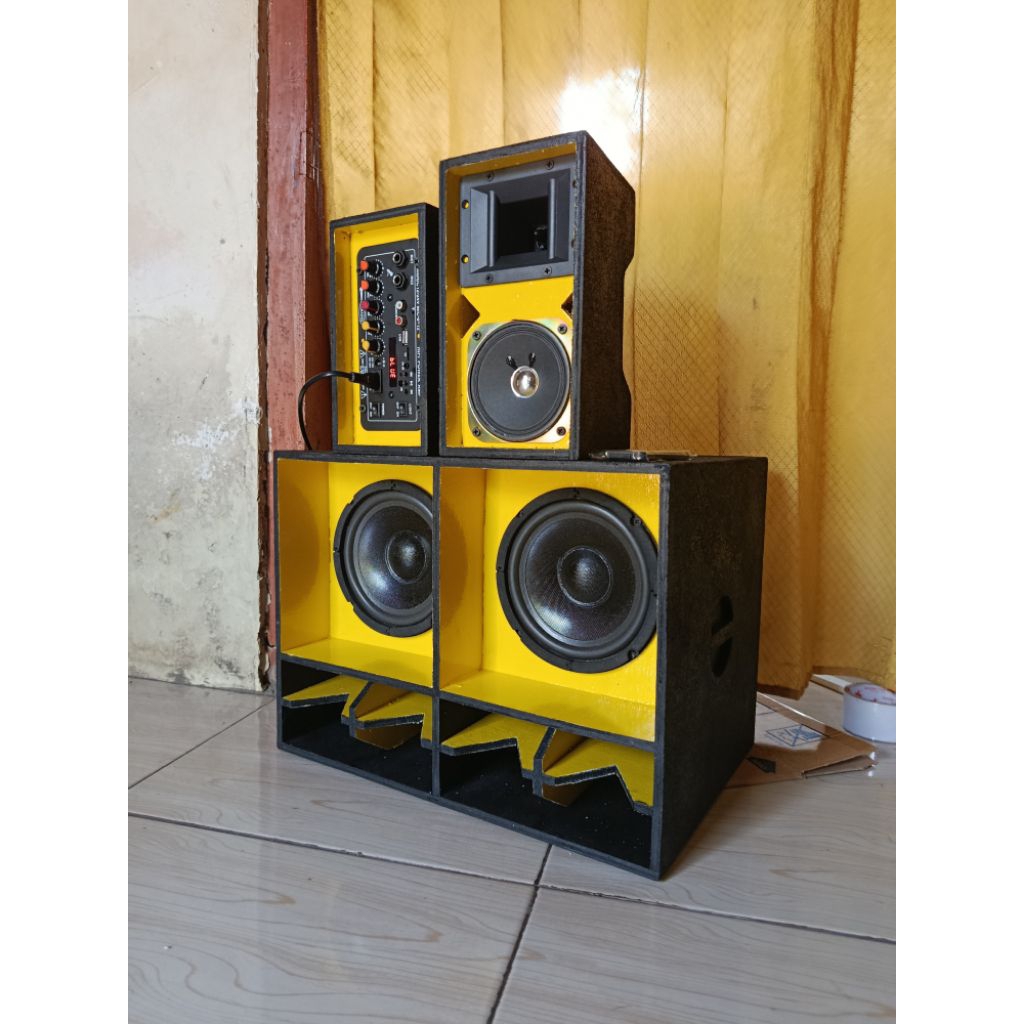 Paket siap bunyi sound miniatur CBS Nogosari 6 inch / sound miniatur/paket siap bunyi/paket 6 inch