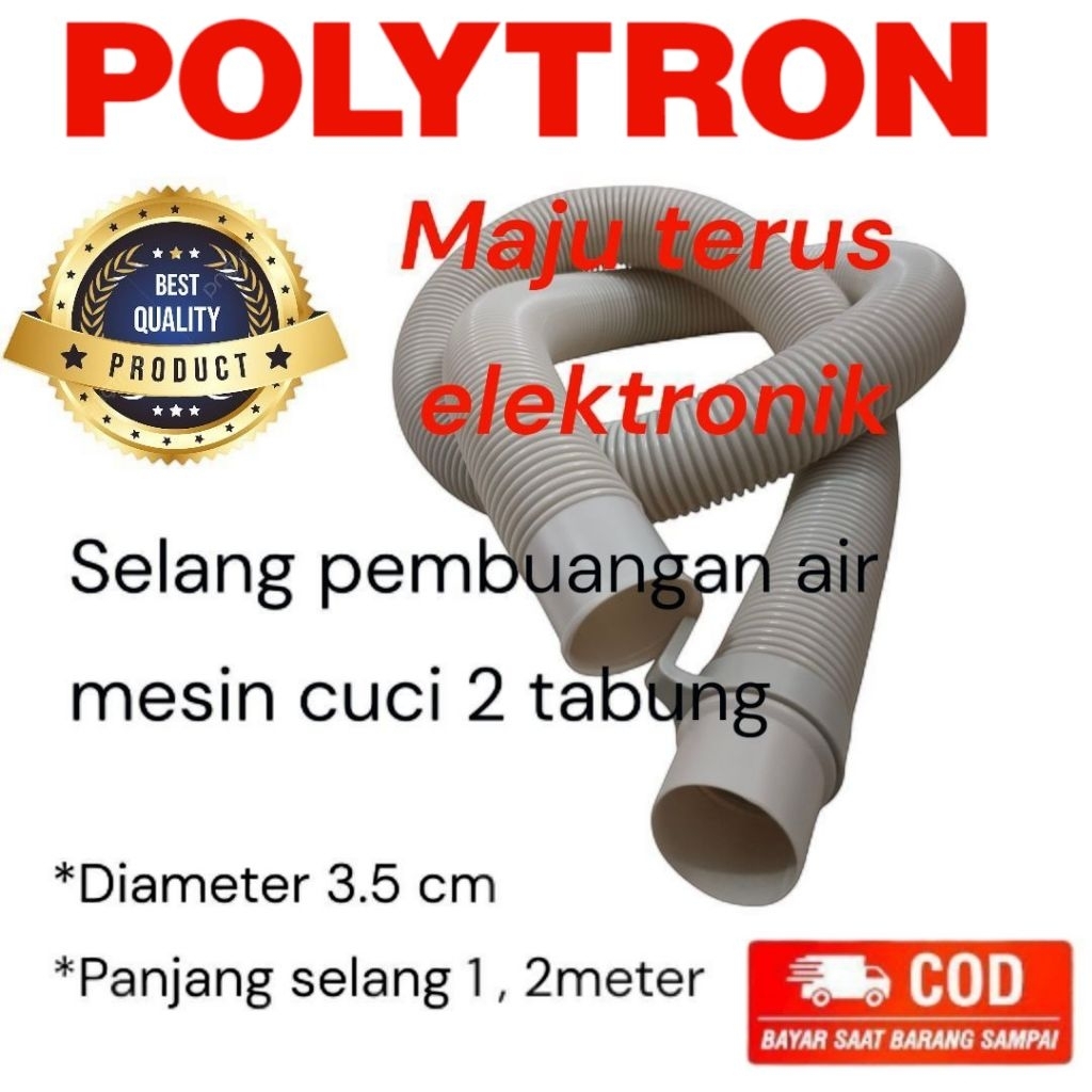 Selang pembuangan mesin cuci polytron original/selang mesin cuci polytron 2 tabung