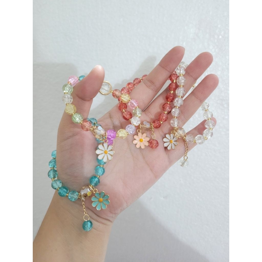 GELANG KARTUN KRISTAL KOREA WANITA GADIS GELANG PERHIASAN GELANG MOTE MANIK KRISTAL GELANG KRISTAL M