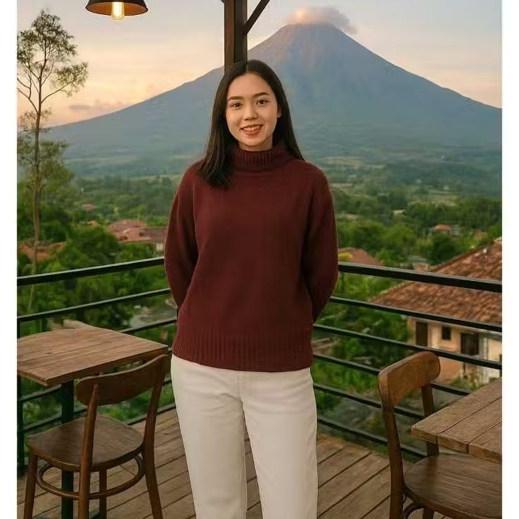 Rajut tebal premium wanita Uniqlo