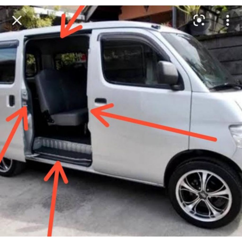 karet balon karet body mobil peredam pintu daihatsu gran max luxio espass pintu tengah