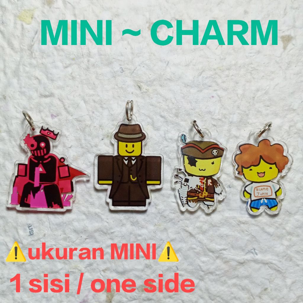 MINI charm (minimal 2 PCS) Forsaken Gasharpoon Mafioso John Doe Shedletsky Dandys World Steal a Brai
