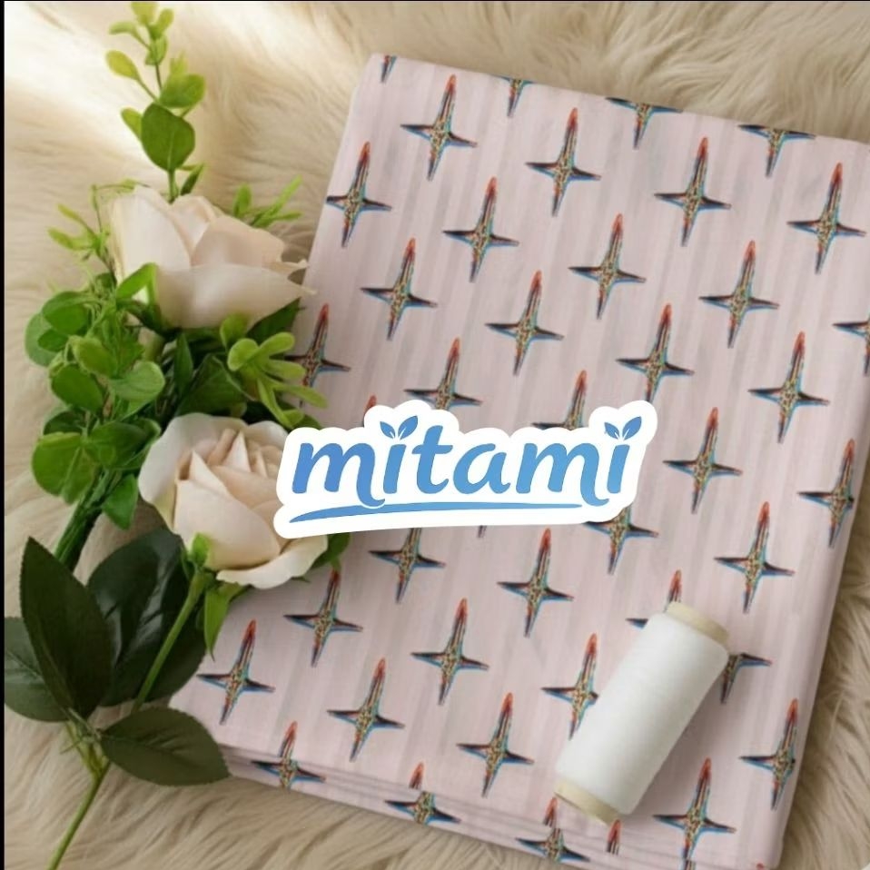 Kain Sifon Dobby Motif Geometris Modern – Bahan Jahit Dress, Blus, Outer (Harga Kain Per½ Meter)