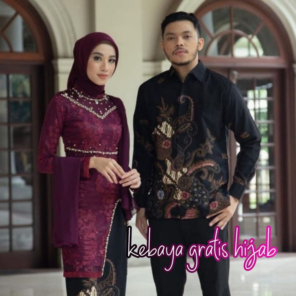 Set Kebaya Couple Hana Series | kebaya Wisuda Lamaran Tunangan Terbaru