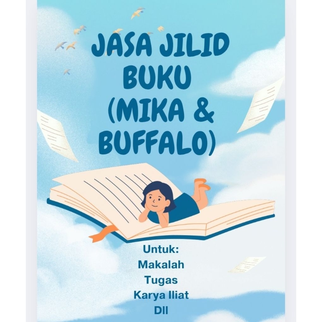 Jilid Buku Makalah atau Tugas Kertas dan Mika