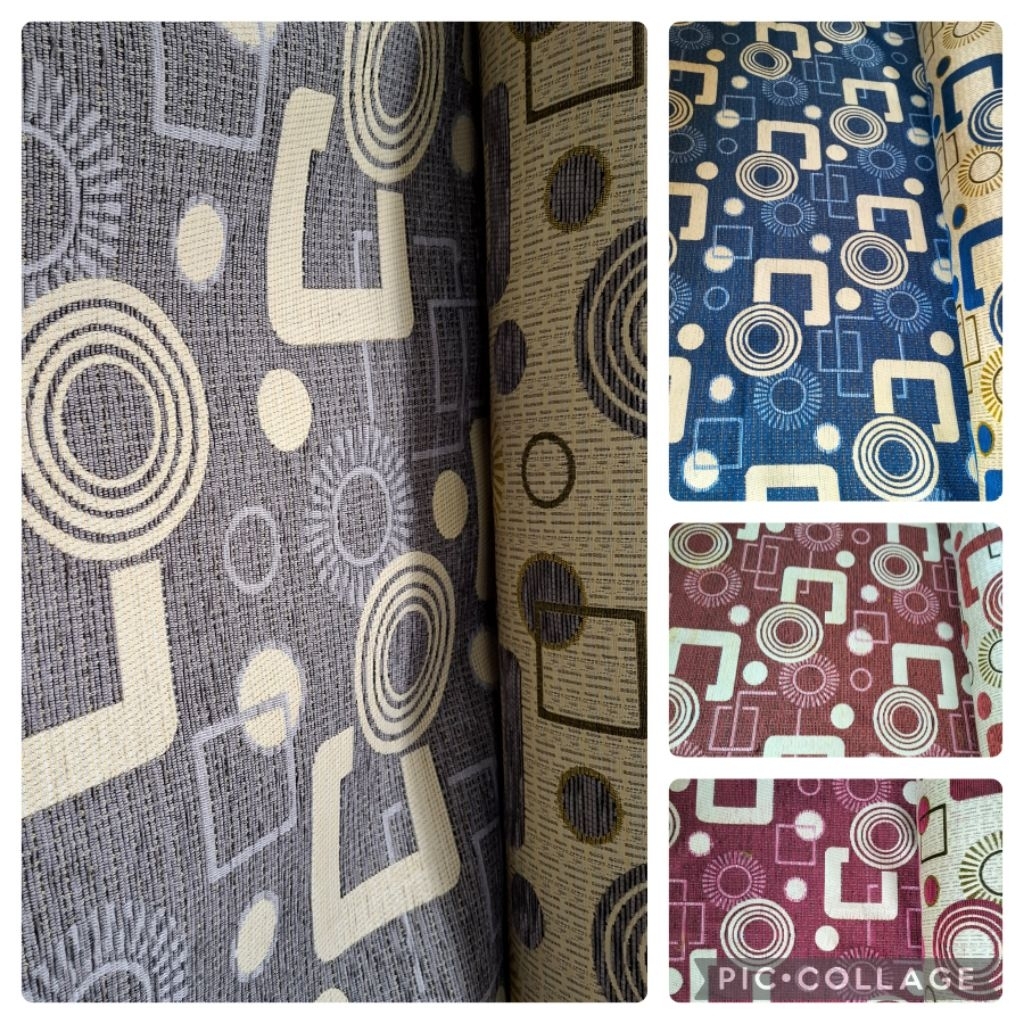 Kain Chenille Sofa Meteran // Kain Kursi Sofa Mebel // Bahan Chenille Motif