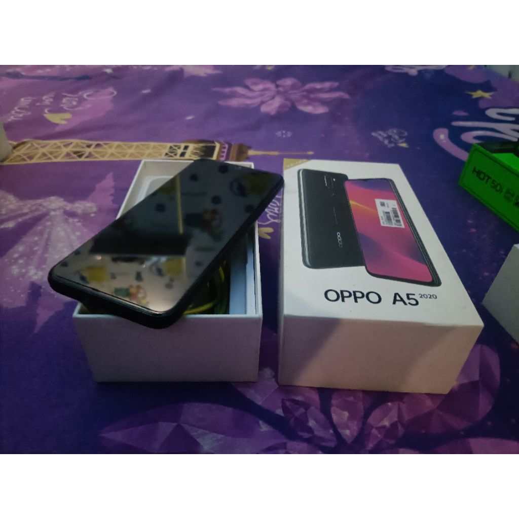 Oppo a5 2020 ram 4/64gb fullset ya no minus lecet pemakaian aja
