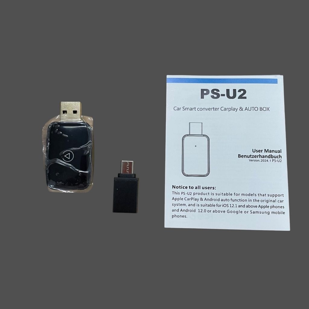 Wireless CarPlay Adapter USB Dongle Android Auto Bluetooth 5.0 - PS-U2