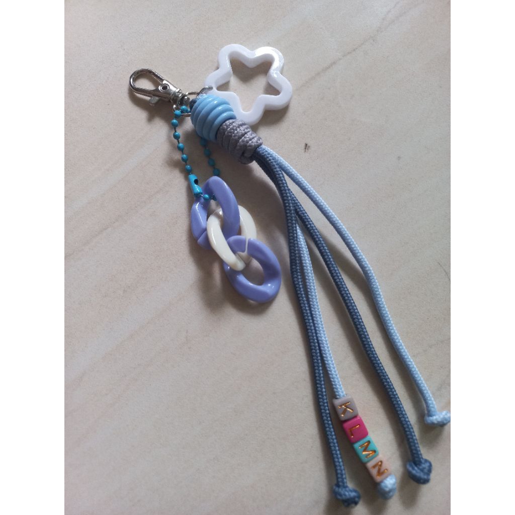 [HanabiCraft] Bag Charm Tali Paracord Gantungan Macrame Gantungan Tas Gantungan Kunci warna Pastel