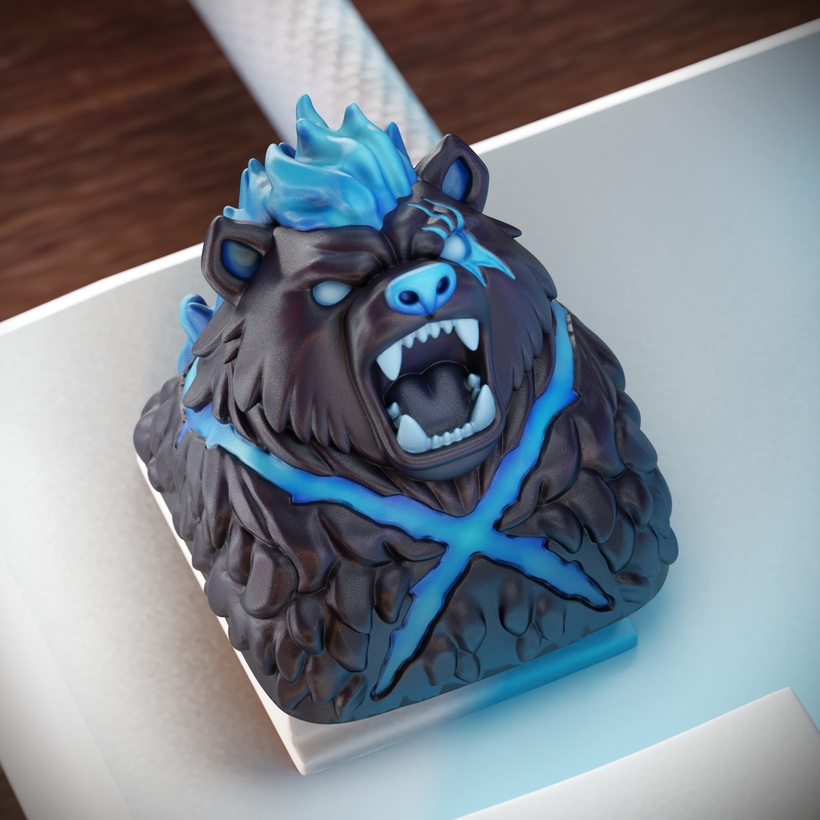 Keycaps Tank Solo Leveling | Custom Artisan Resin Mechanical Keyboard