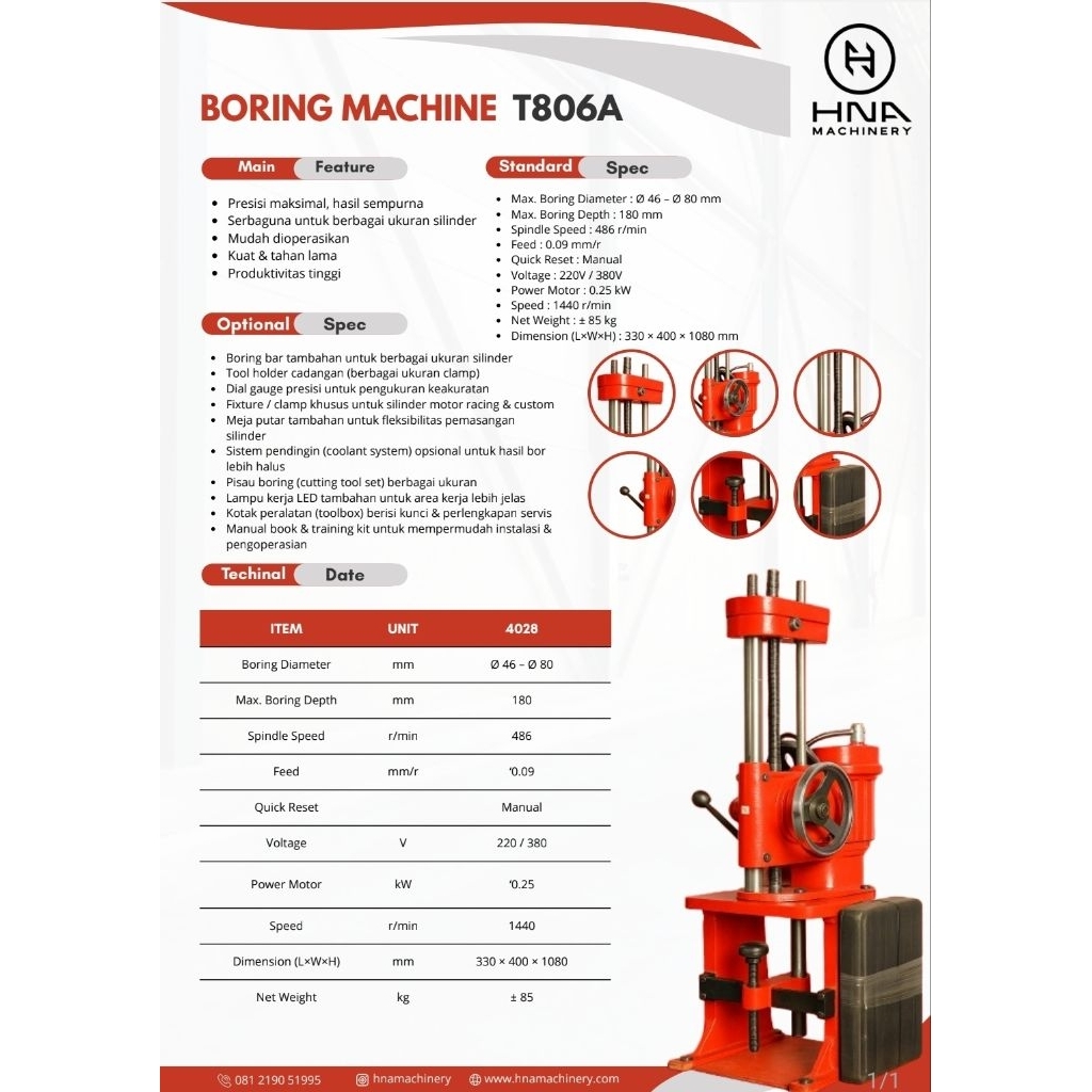 Mesin Kolter T806a / as 45 ( SHANGHAI ASLI )