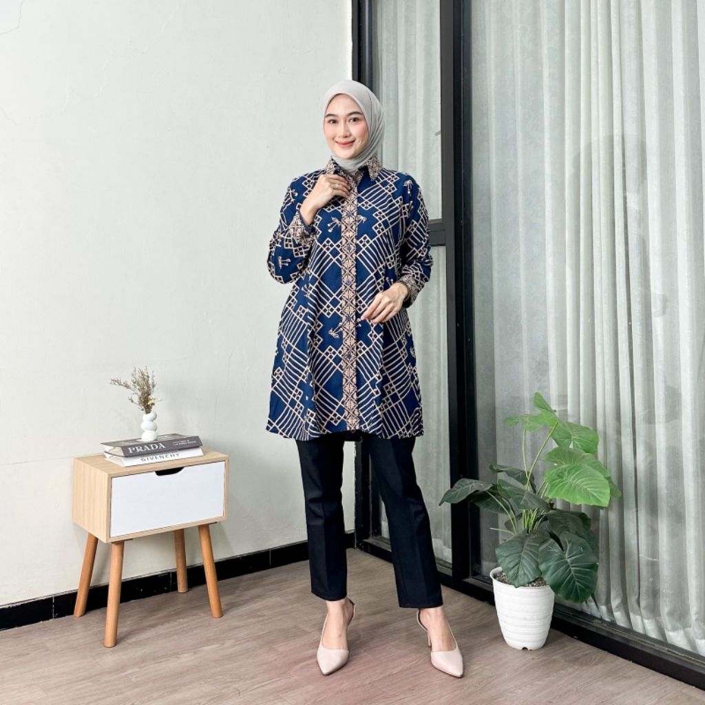 Tunik AYLA Rayon premiun / Tunik jumbo Oversize Rayon/Tunik atasan wanita motif AYLA