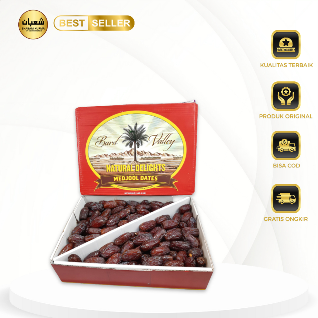 Kurma medjool jumbo premium 5kg / Medjool Natural Delight 5kg / Shabani kurma