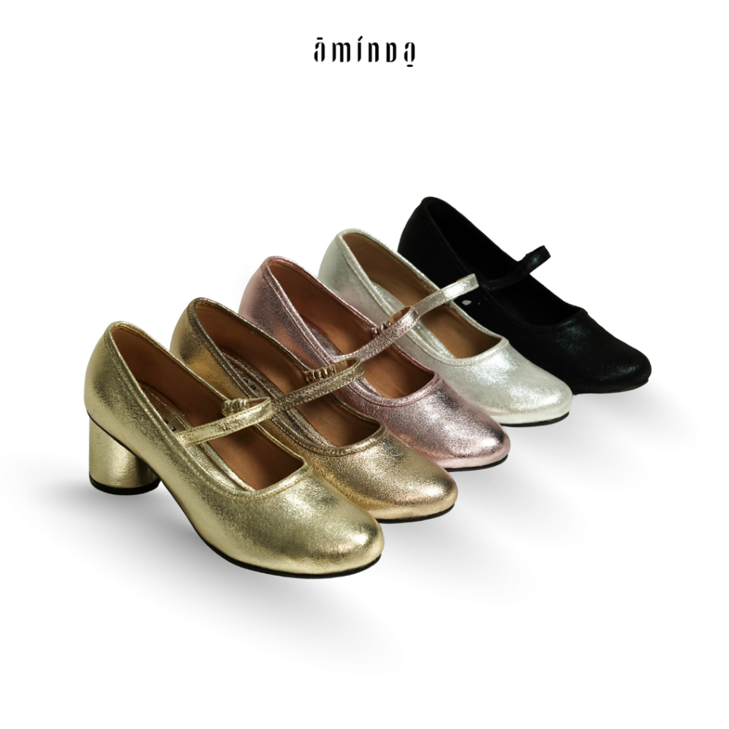 Aminda Cinta Series - Sendal Wanita heels Timeless best seller Mewah