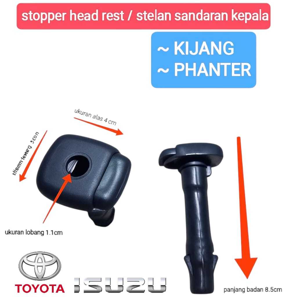 stopper head rest stelan sandaran kepala di jok mobil KIJANG KAPSUL & PHANTER
