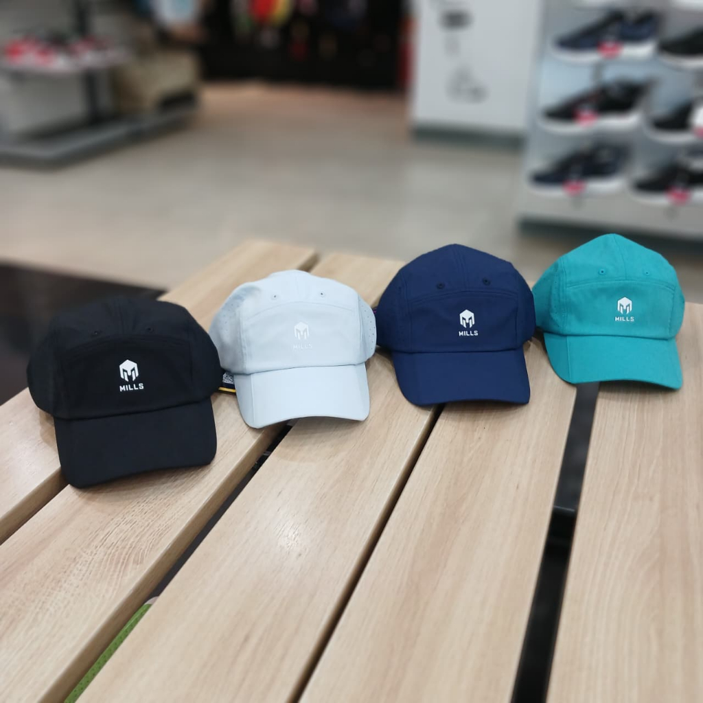 Topi running - MILLS Russet Cap - Black [0914090_10] - Original