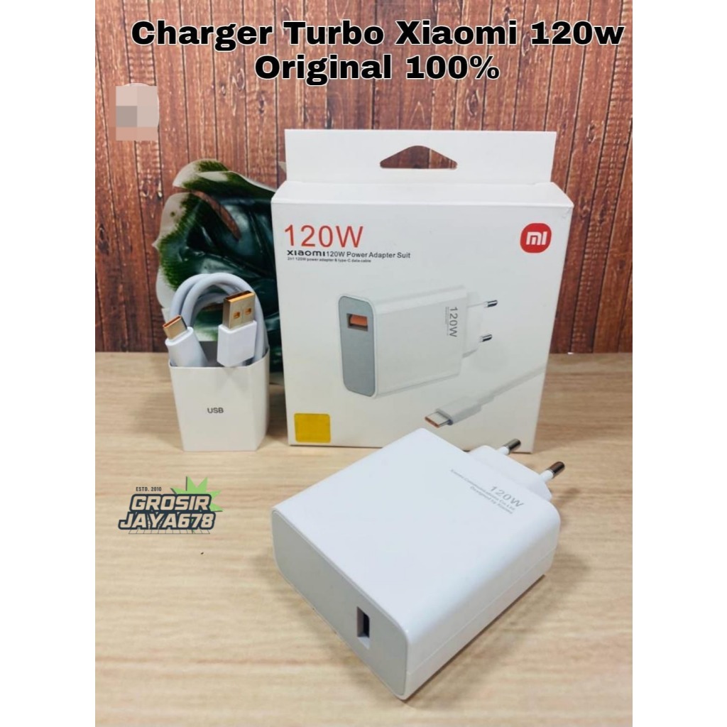 GROSIR Xiaomi 120W Turbo Charger Type-C MDY-12-EH