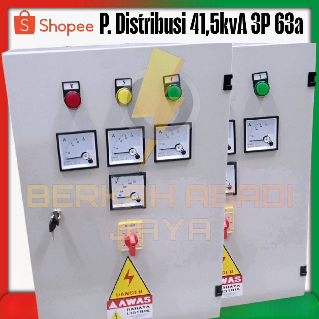 panel pembagi 3phase 63a spec Schneider panel distribusi