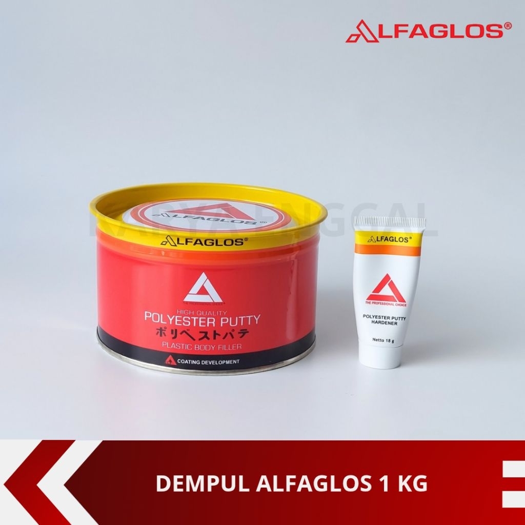 Dempul Alfaglos 1Kg Dempul Mobil Dempul Besi Dempul Plastik Dempul Mobil Mewah