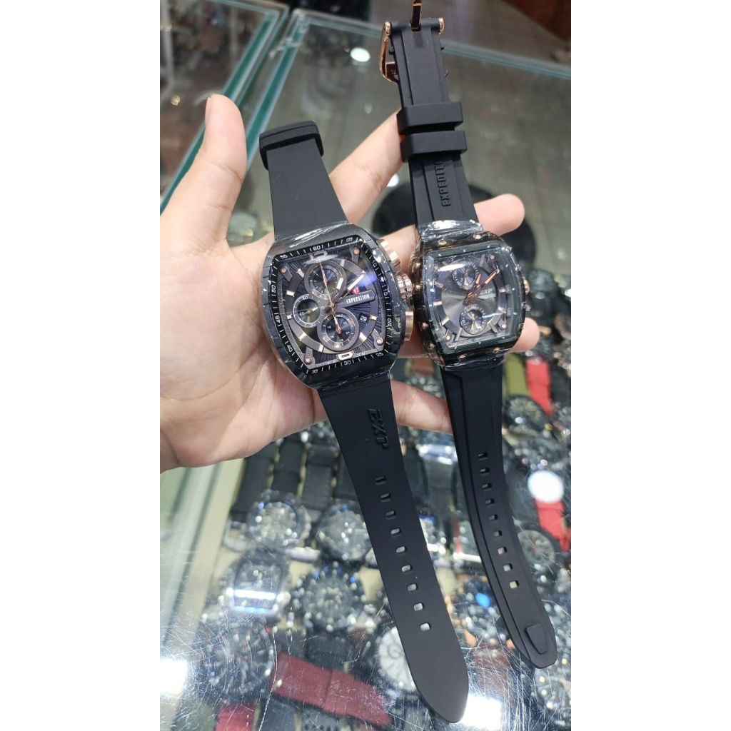 JAM TANGAN WANITA WANITA COUPLE ORIGINAL EXPEDITION WANITA PRIA COUPLE ORIGINAL EX6757 EXP 6757