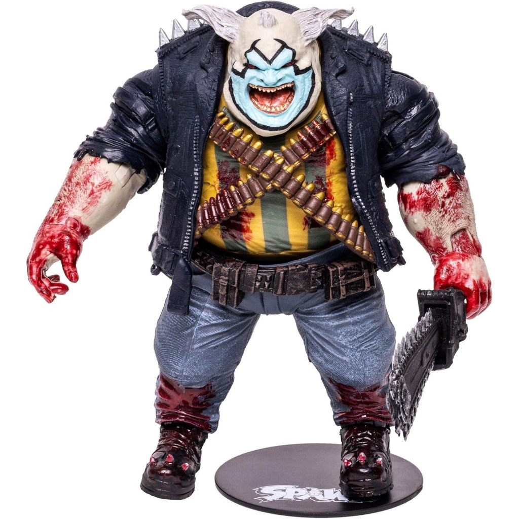 McFarlane Toys, Spawn Comic 7-inch The Clown (Bloody) Deluxe Spawn Action Figure with 22 Moving Part