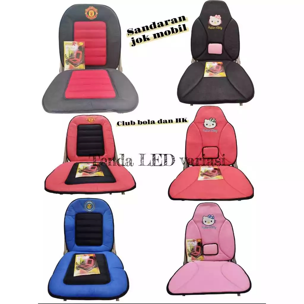 sandaran jok busa mobil motif bola boneka/ alas duduk jok mobil murah motif / tatakan jok MOBIL