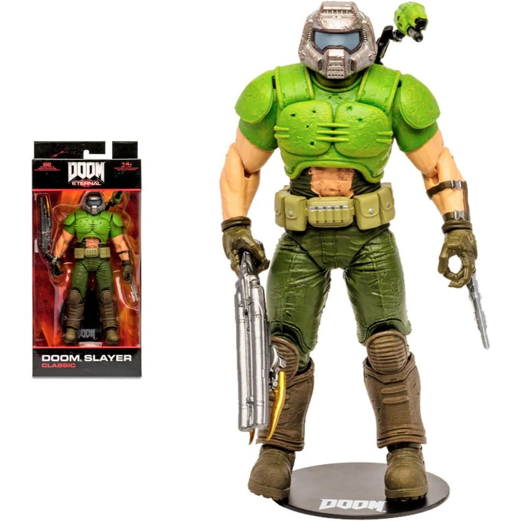 Bandai Mcfarlane Doom Action Figure - Classic Doom Slayer (Gold Label) Multicolor Tm11137