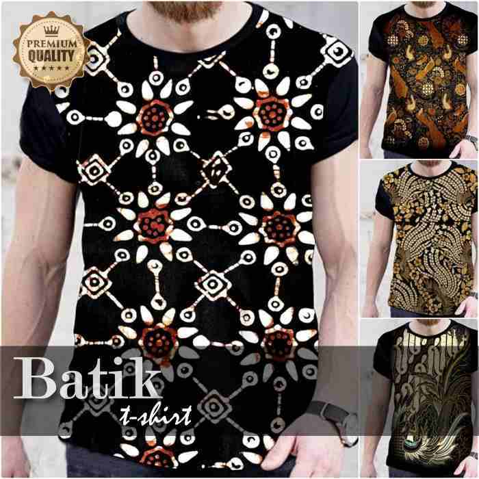 Baju Kaos BATIK PRIA Elegan KEREN Premium Simple FASHION PRIA Casual SERAGAM Batik Modern Cowok