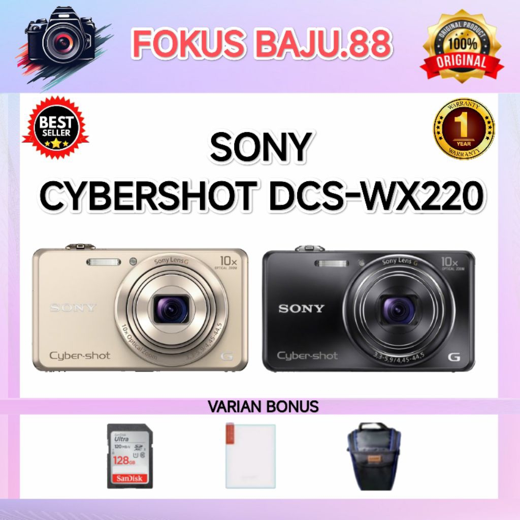 SONY CYBERSHOT DSC-WX220 / KAMERA SONY DSC-WX220 / SONY WX220