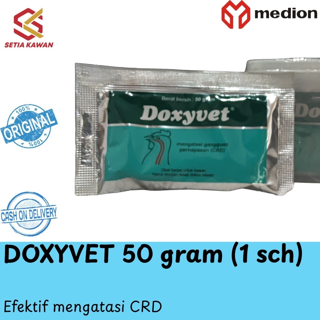 Doxyvet 50 gram obat CRD medion