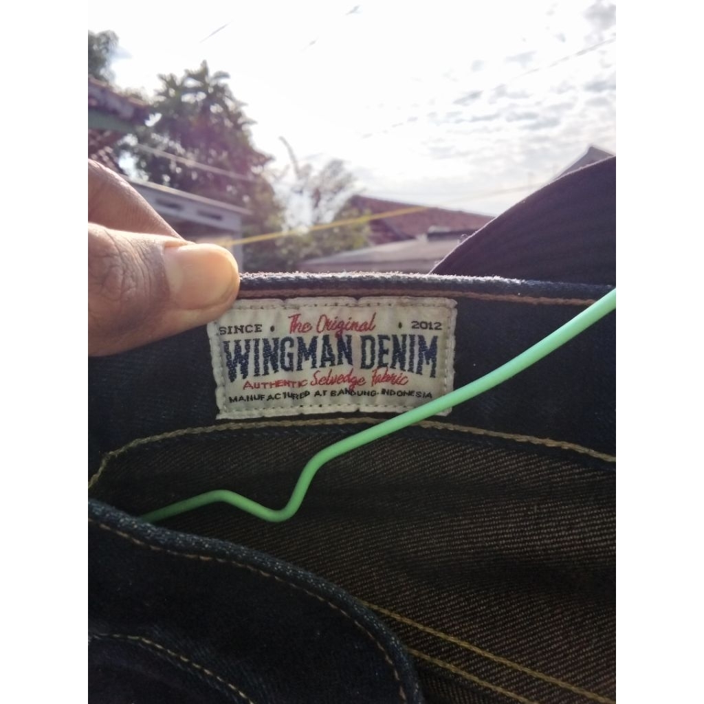 celana denim pria artikel indibrown size 31 slim straight