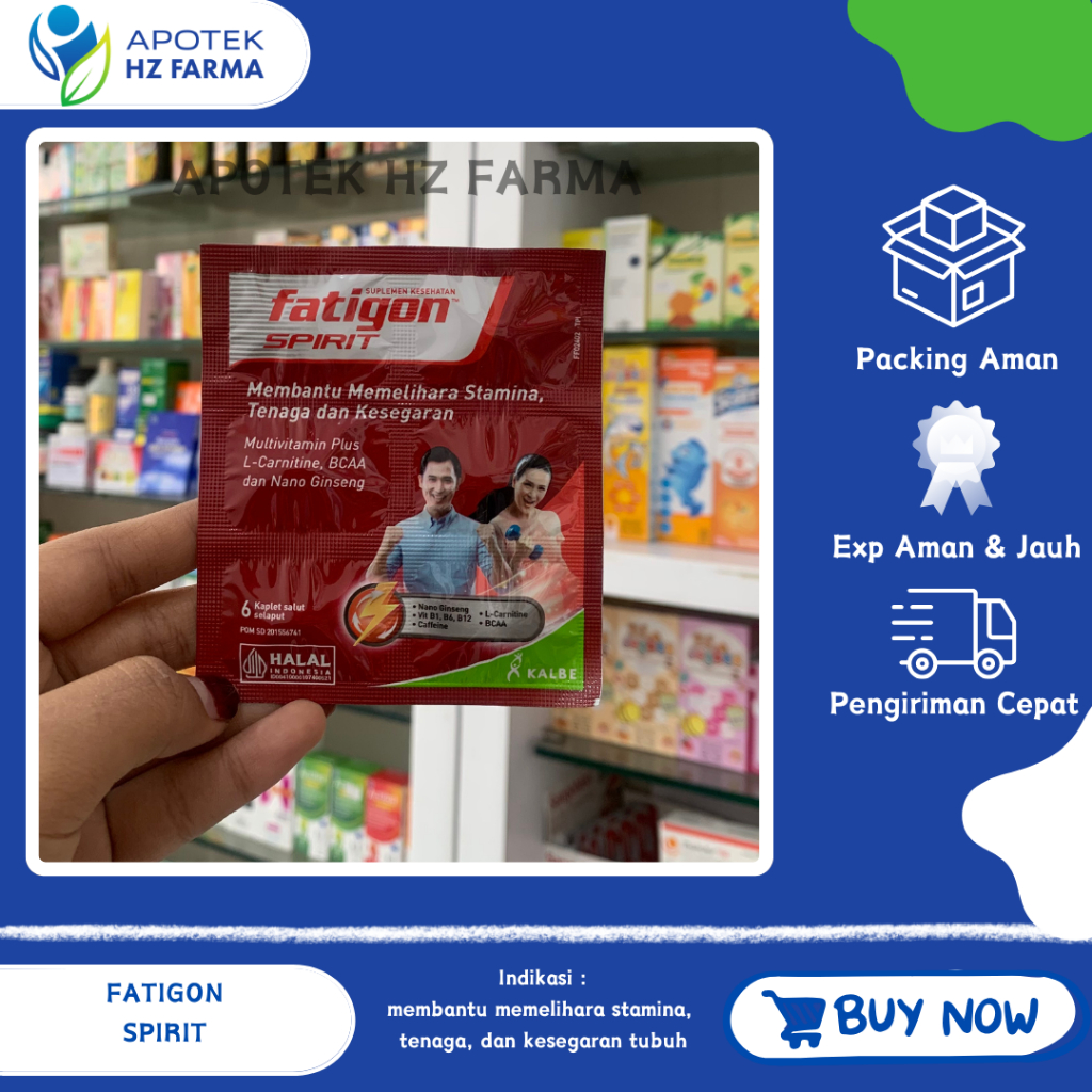 Fatigon Spirit Strip 6 Kaplet Merah