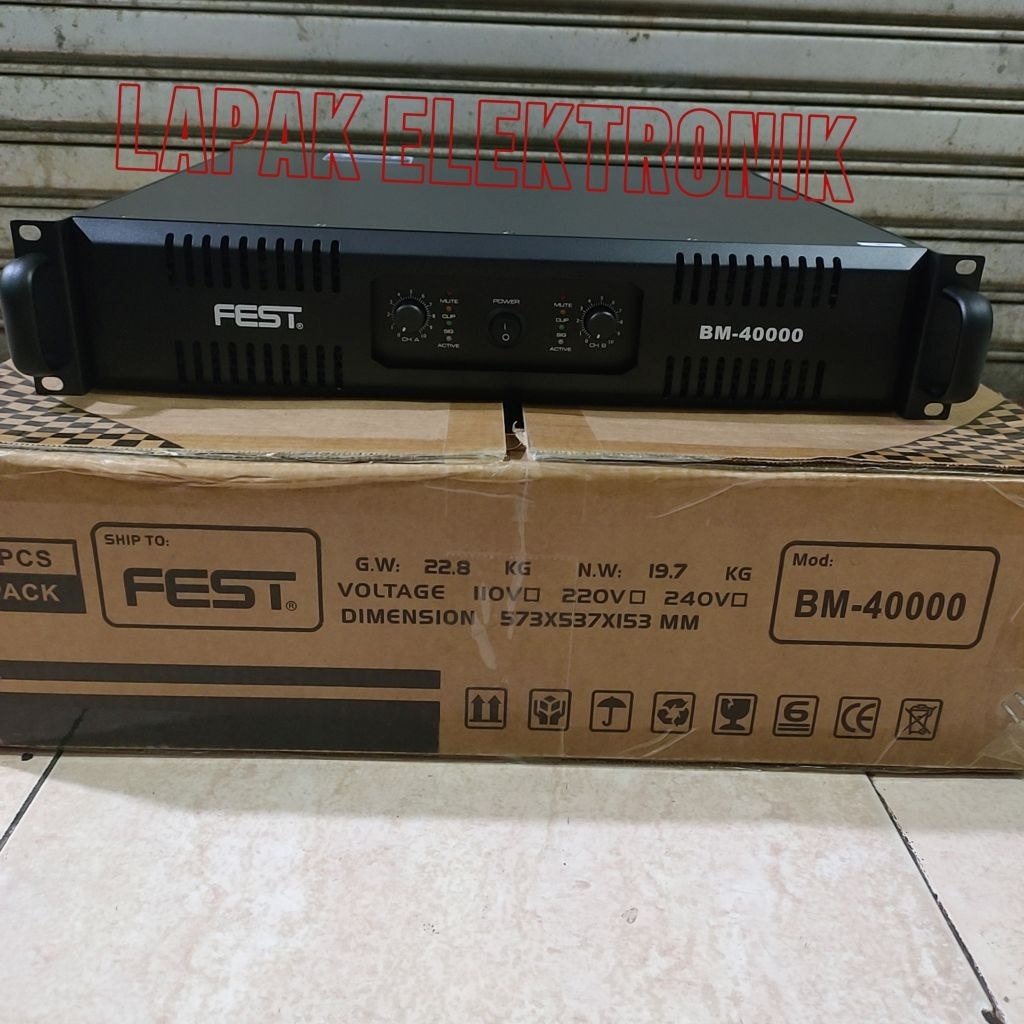 Power Amplifier FEST BM 40000 Original FEST BM40000 Class H | LAPAK ELEKTRONIK