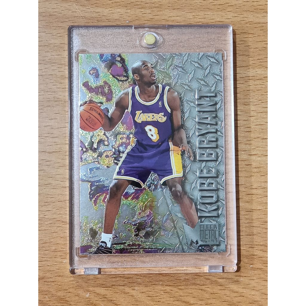 kartu basket kobe bryant fleer metal 1996 RC