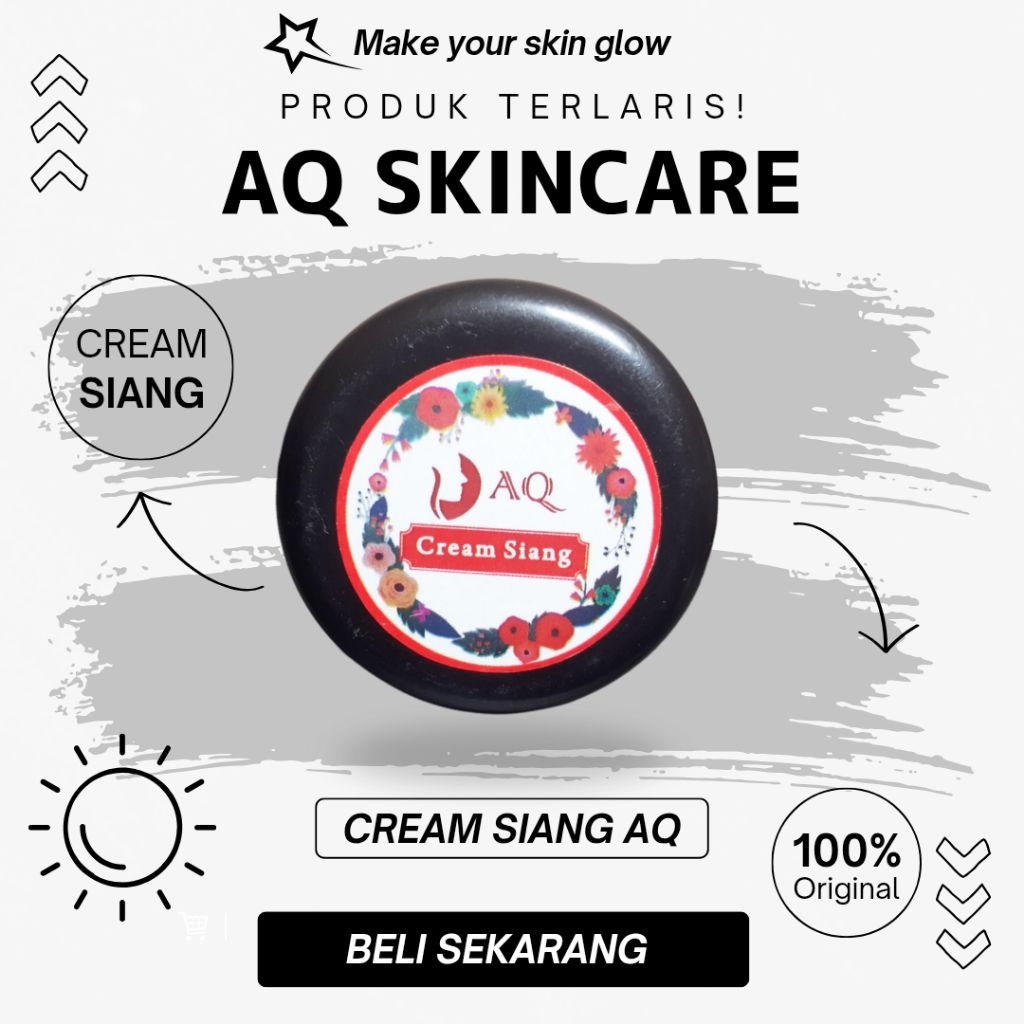 Cream Siang AQ Skincare / Cream Pemutih Wajah AQ Original / Cream Aq Brightening COD BAYAR DI TEMPAT
