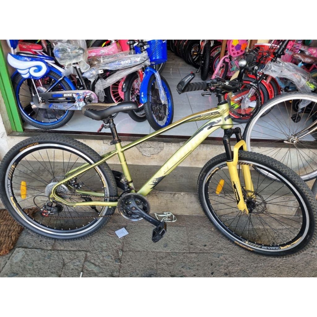 BEKAS SEPEDA MTB 26 JIEYANG SIAN FRAME LENGKUNG OPERAN 7 SPEED