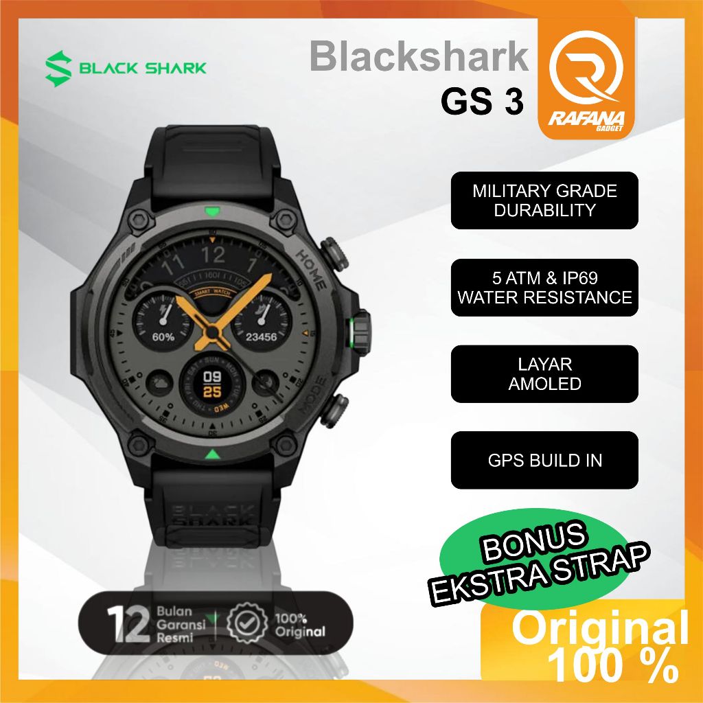 BLACKSHARK GS3 SMARTWATCH MILITARY GRADE