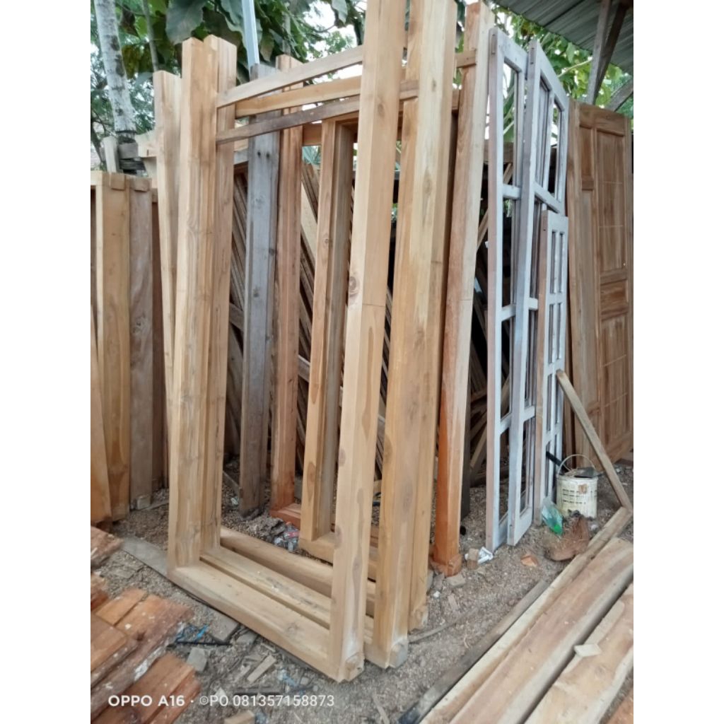 kusen pintu kusen jendela kusen pintu depan kayu jati minimalis murah ready stok kargo