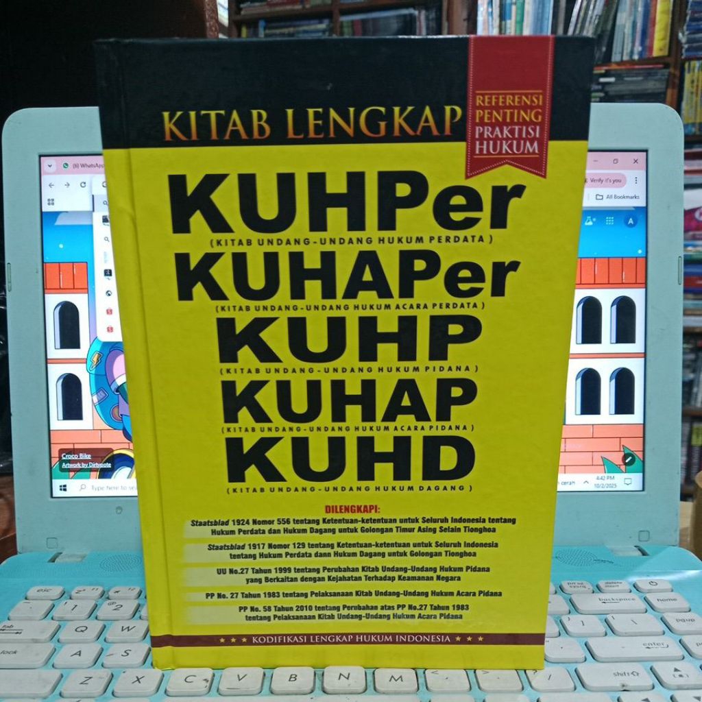 Buku Kitab Lengkao KUHPer KUHAPer KUHP KUHAP KUHD