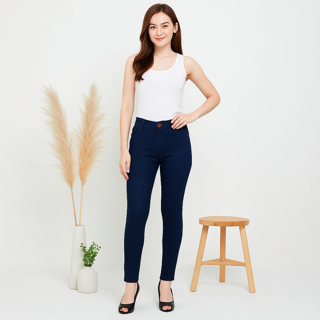 Celana Panjang Jeans Wanita merk OLFIN