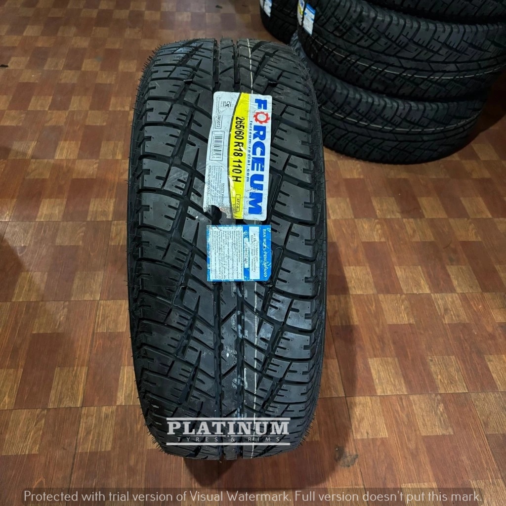 Ban mobil forceum A/TZ ukuran 265 60 r18 ban mobil standar pajero fortuner triton | ban offroad r18