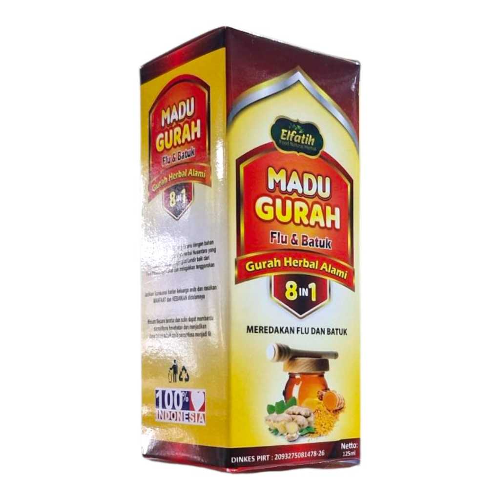 madu batuk herbal plus ekstrak daun saga madu gurah