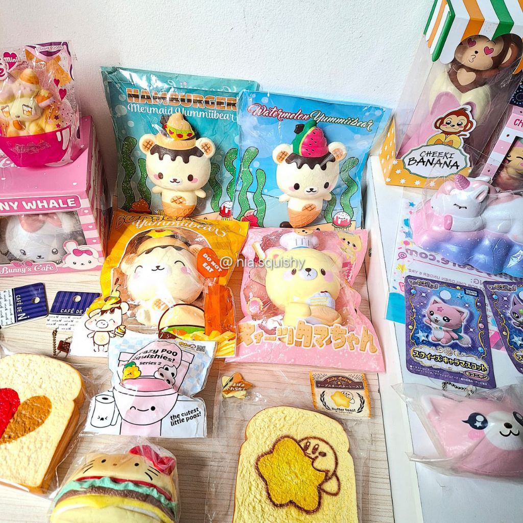 (Ready Stock) Squishy Licensed Murah BNIP & Preloved, Squishy Punimaru Yummiibear, Kiibru, Squishy C