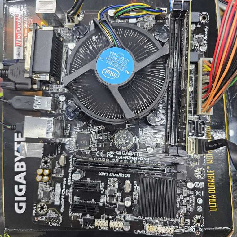 Motherboard H81M-DS2 GIGABYTE/Proc i3 4170/Ram DDR3 4GB/Fan Second