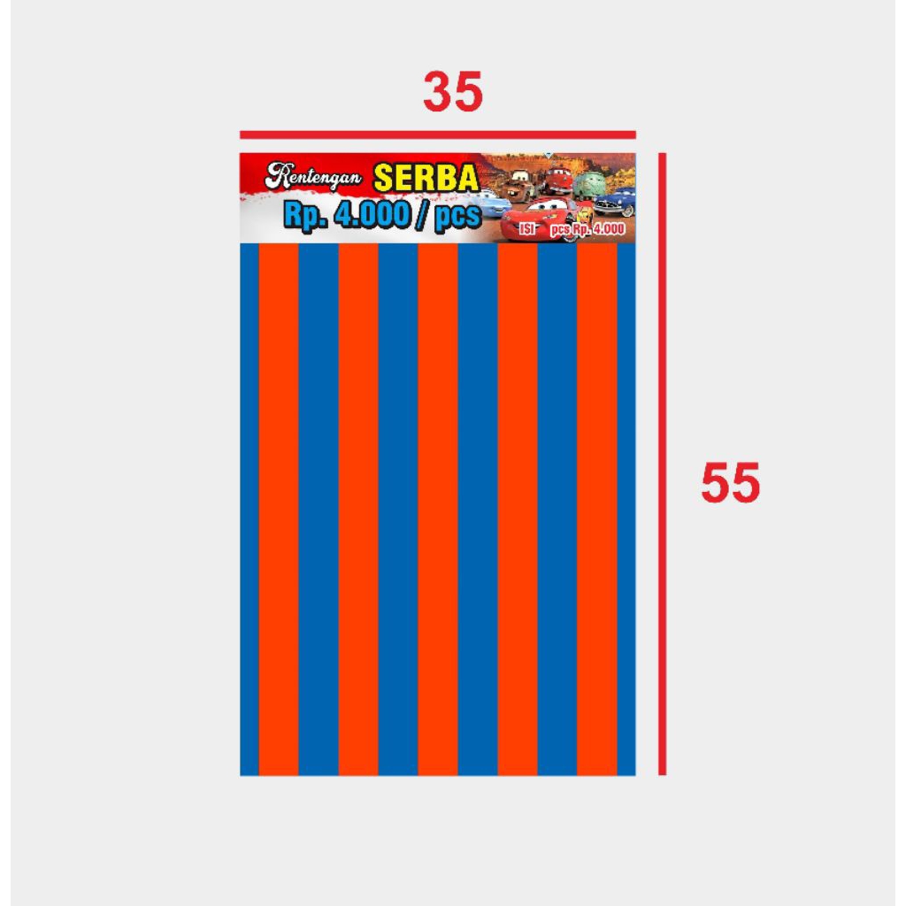 Papan Rencengan serba 4000&5000 Layar Gantungan jualan mainan aksesoris Rentengan Warung