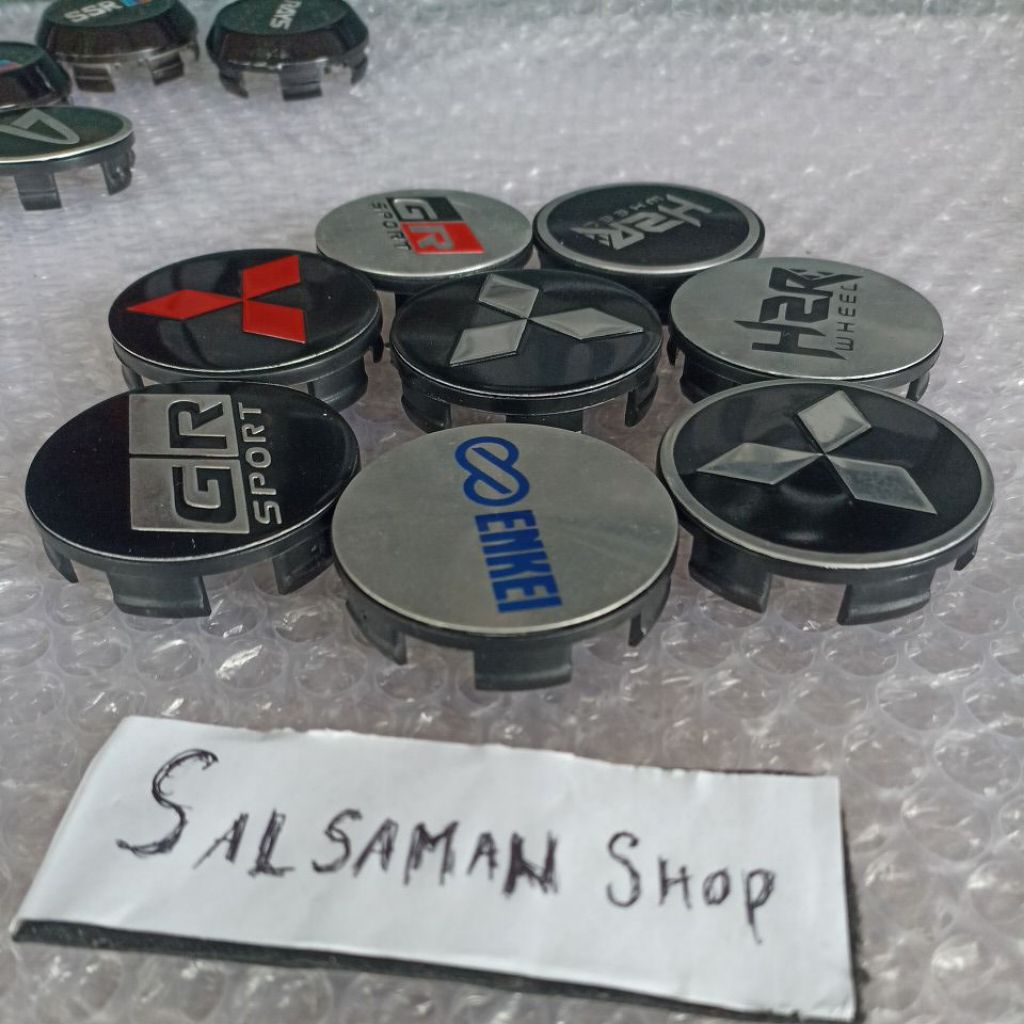 Dop roda Tutup dop velg variasi mitsubishi Xpander pajero sport 5.7 cm HZR ENKEI GR SPORT