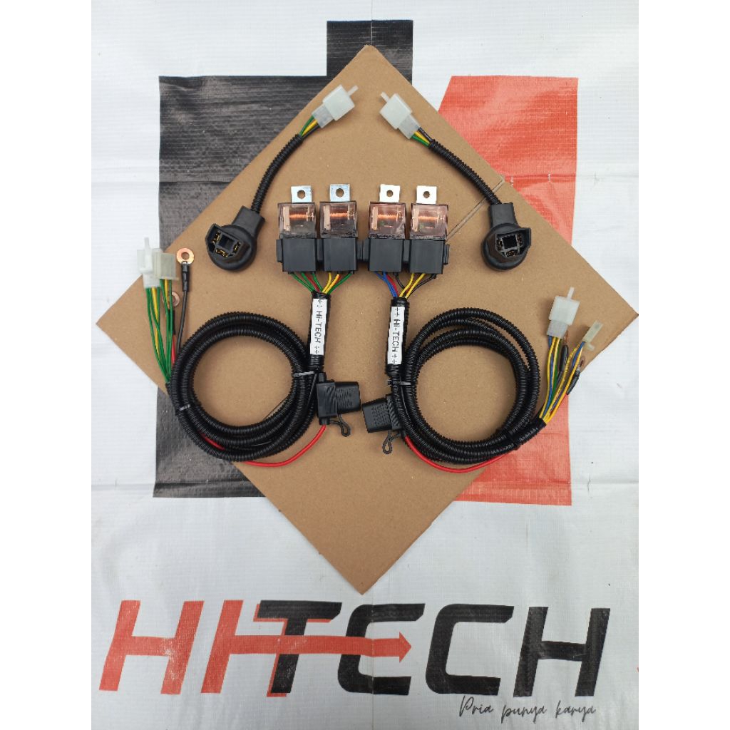RELAY H4 FITTING LAMPU FIZR F1ZR UPGRADE H4 LED