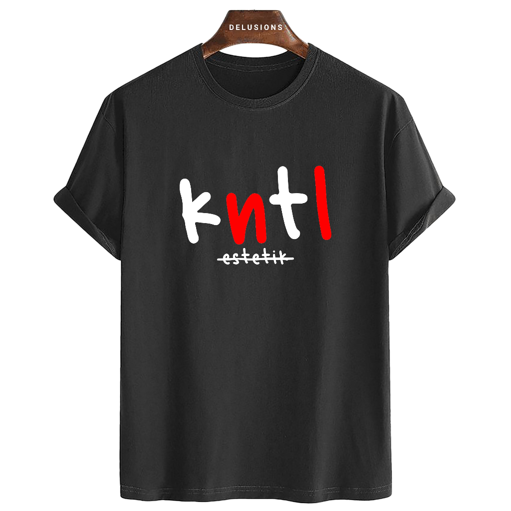 Kaos Distro Pria Kntl Estetik Baju Oblong Cowok Simpel Tshirt Keren